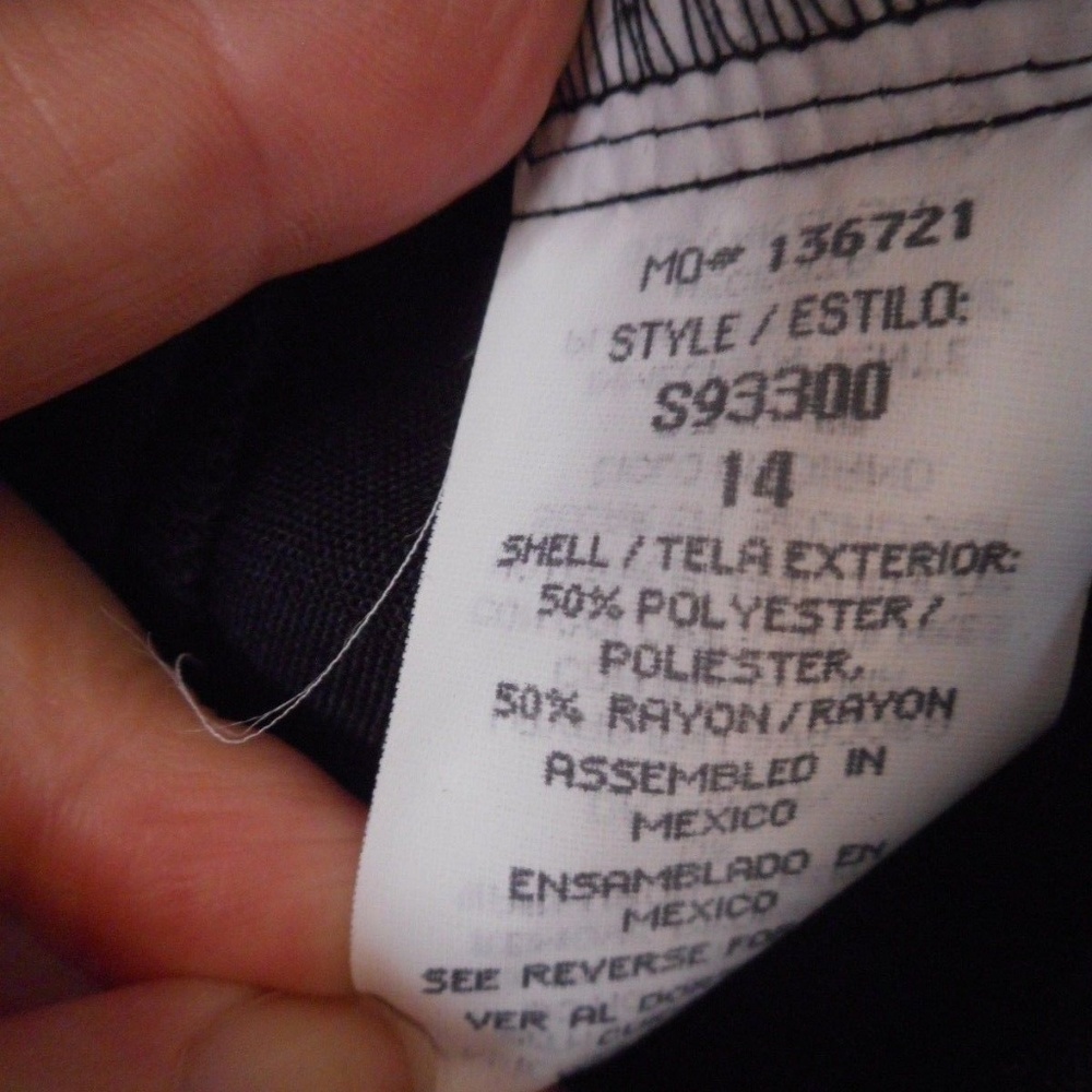 Size 14 Womens Black unLined Blazer Patch pockets - Picture 5 of 7